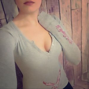 American eagle outfitters henley xs